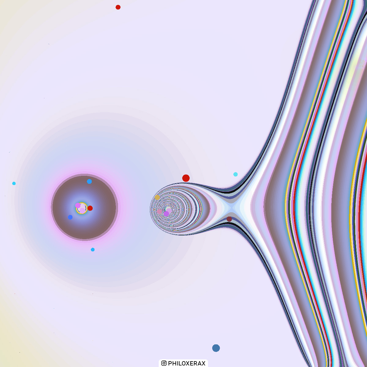 Fractal 042 A - Gravity - Part of OUTER SPACE series - not generated by AI - 10.2021 Fractal 042 A | Gravity